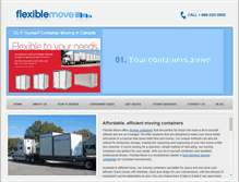 Tablet Screenshot of flexiblemove.ca